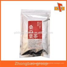 2015 poly package custom mini ziplock bag for tea packaging